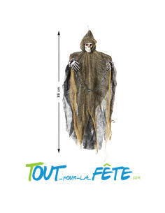 Squelette à Suspendre avec Son et Lumière 89 cm