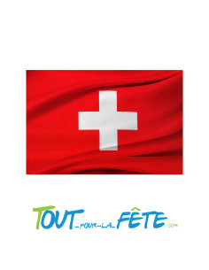 Drapeau polyester Suisse 90x150 cm