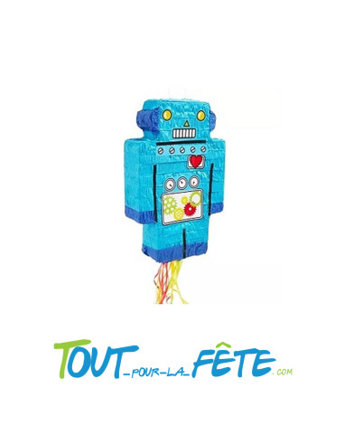 Piñata à tirer Robot a remplir 42cm x 28cm