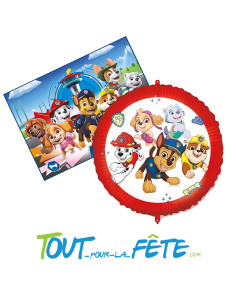 Ballon aluminium La Pat Patrouille 46cm 2