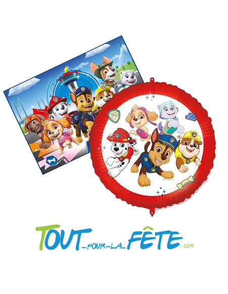 Ballon aluminium La Pat Patrouille 46cm