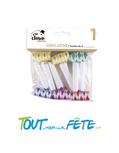 Lot de 6 sifflets sans-gêne 2