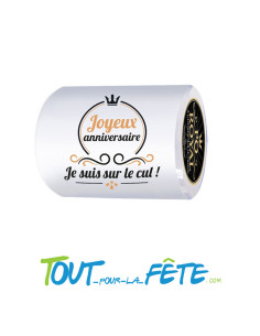 Rouleau papier toilette joyeux anniversaire