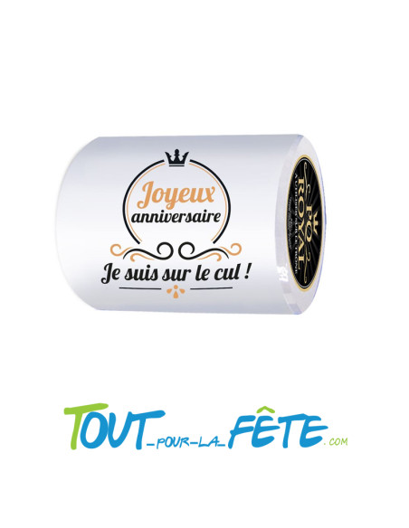 Rouleau papier toilette joyeux anniversaire