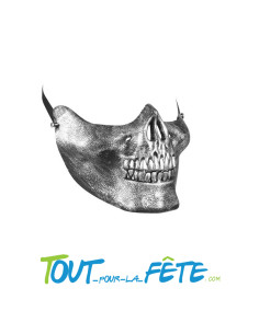 Demi masque tête de mort