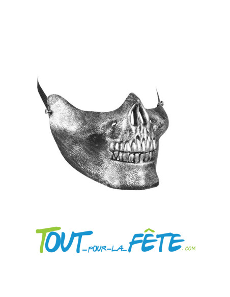 Demi masque tête de mort