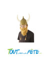 Moustache et barbe rousse de Viking