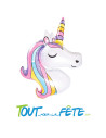 Ballon aluminium forme Licorne 86cm