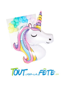 Ballon aluminium forme Licorne 86cm 2