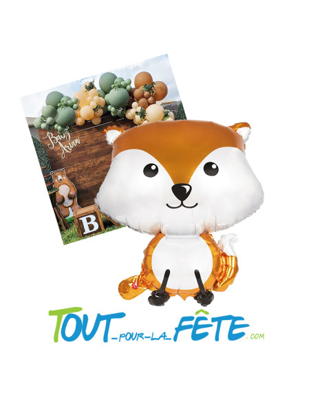Ballon aluminium Renard 50 cm