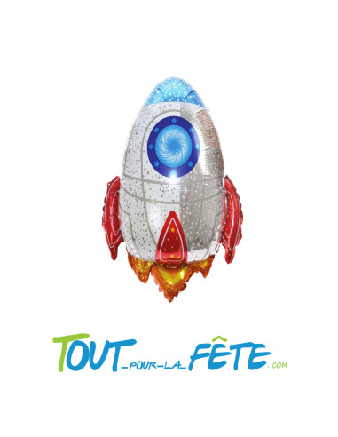 Ballon aluminium forme Fusée 77 cm