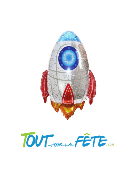 Ballon aluminium forme Fusée 77 cm