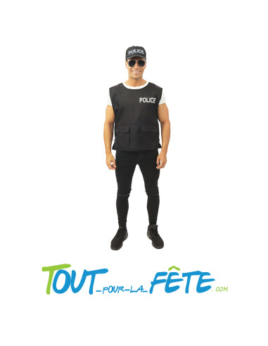 Déguisement de policier adulte taille unique