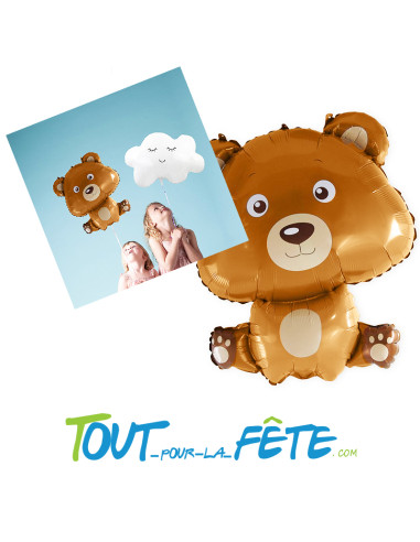 Ballon aluminium Ours 50 cm