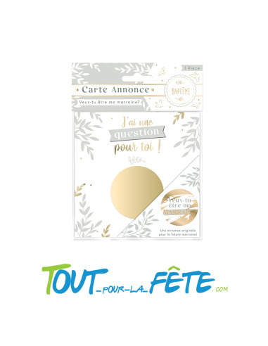 Carte Annonce MARRAINE