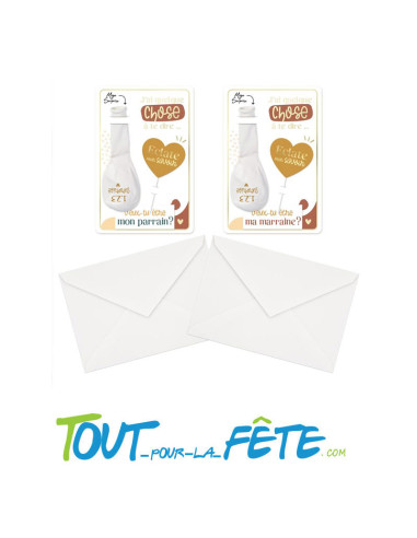 Carte Ballon Annonce "Parrain/Marraine"