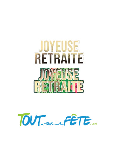 Sachet de 20 déco de table joyeuse retraite