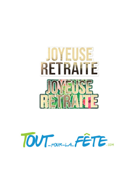 Sachet de 20 déco de table joyeuse retraite