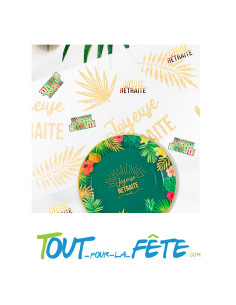 Sachet de 20 déco de table joyeuse retraite 2