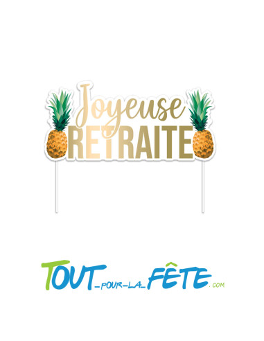 Top gâteau joyeuse retraite