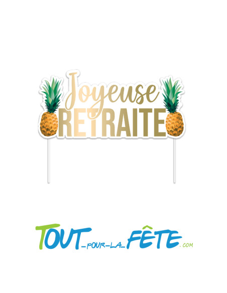 Top gâteau joyeuse retraite