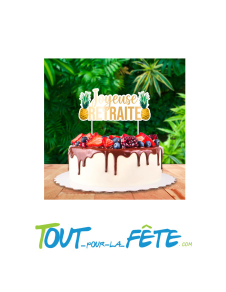 Top gâteau joyeuse retraite