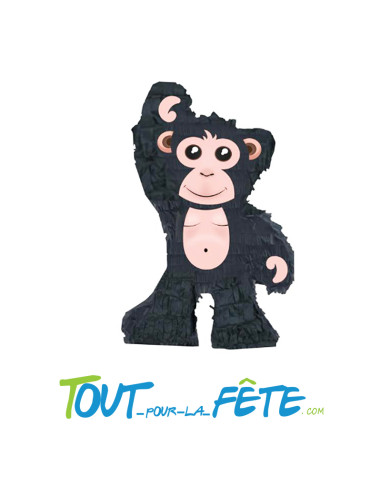 Piñata à tirer Singe a remplir 55cm x 33cm