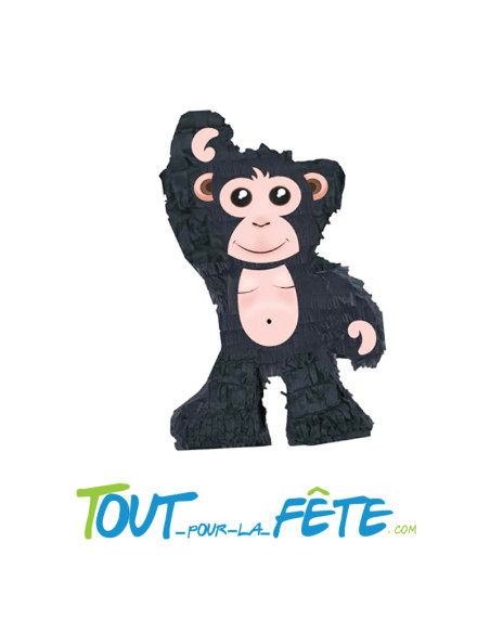 Piñata à tirer Singe a remplir 55cm x 33cm