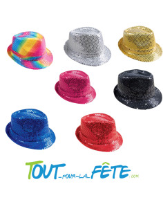 Chapeau borsalino a sequin