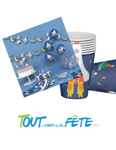 8 gobelets espace en papier 8 cm 2
