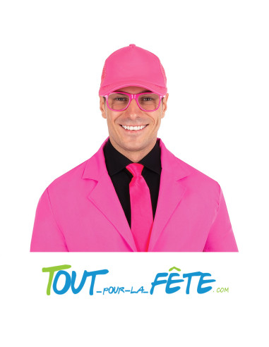 Casquette rose fluorescent taille réglable