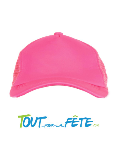 Casquette rose fluorescent taille réglable