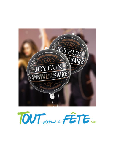 Ballon aluminium Joyeux Anniversaire