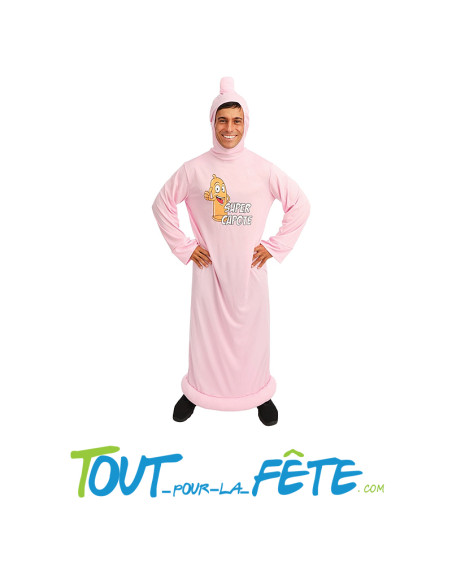 Déguisement Super Capote Rose Taille Unique