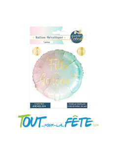 Ballon aluminium Fille ou Garçon ? 35cm 2