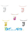 Guirlande lettre joyeux anniversaire métallique 6 m