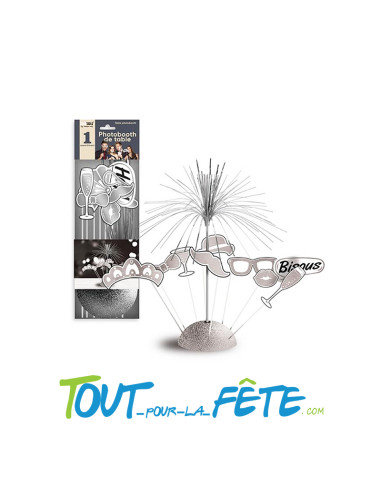 Kit de 8 accessoires photobooth avec support
