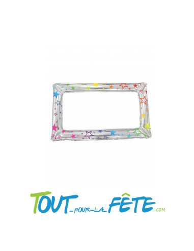 cadre gonflable métallique multicolore photobooth