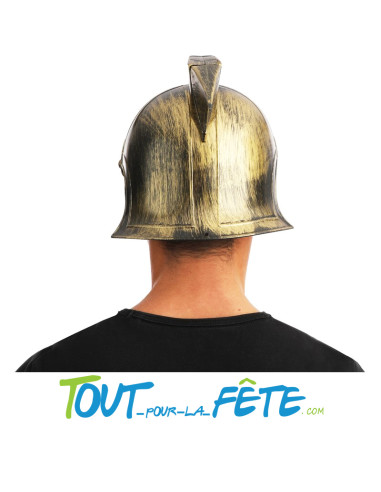 Casque de gladiateur / romain noir et or