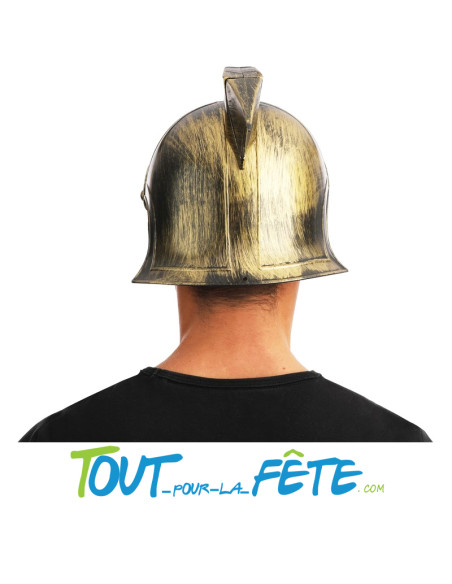 Casque de gladiateur / romain noir et or