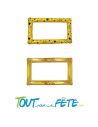 cadre gonflable métallique double face or