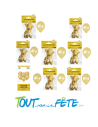 Sachet de 6 ballons latex âge OR