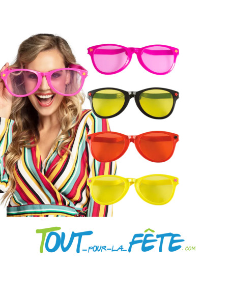 Lunettes geante jumbo ( plusieurs coloris )