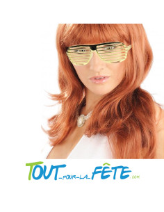 Lunettes barreaux dorés