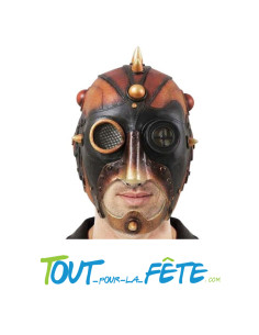 Masque casque steampunk en latex