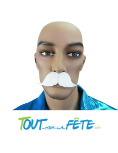 Moustache Gentleman blanc