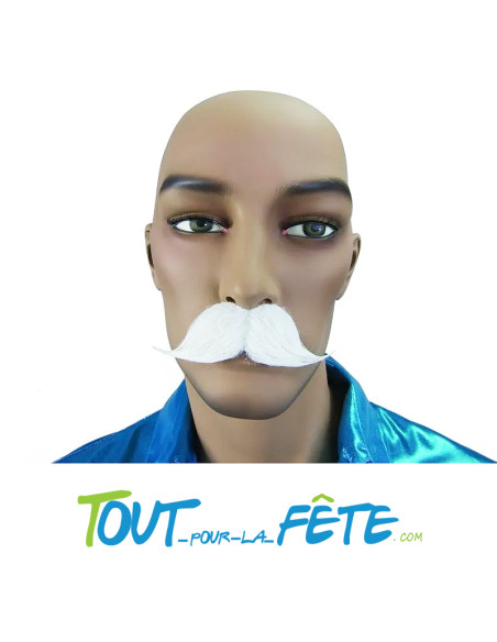 Moustache Gentleman blanc