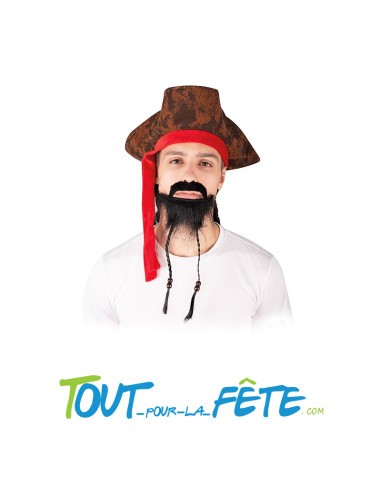 Moustache et barbe de Pirate