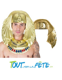 Coiffe égyptienne dorée