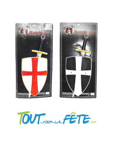 Set épée et bouclier chevalier pour enfant